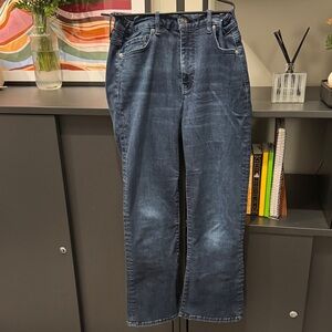 Frame Le Crop Mini Boot Classic Blue Denim Jeans, Dante, Size 29